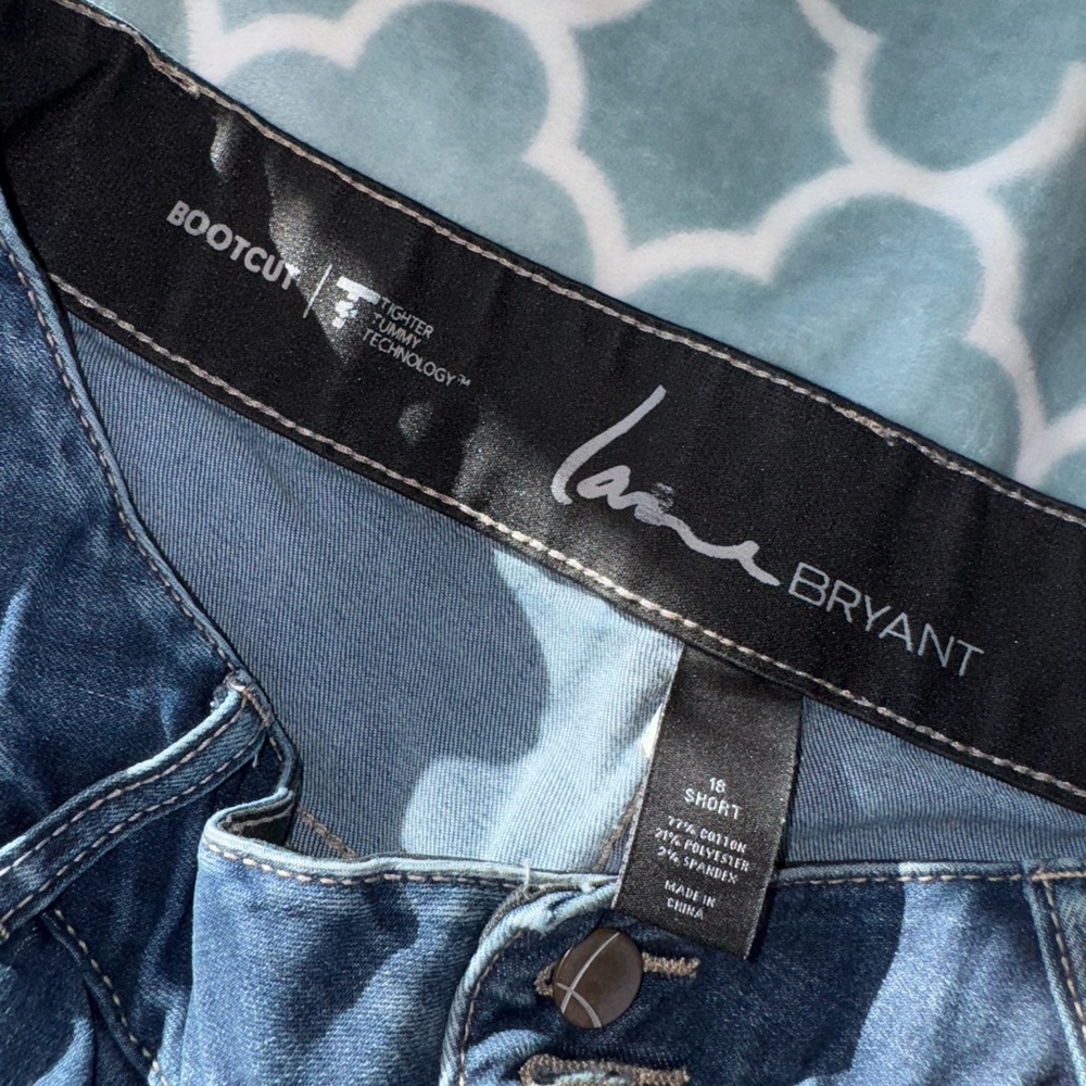 Lane Bryant Blue Bootcut Jeans - Picture 3 of 5